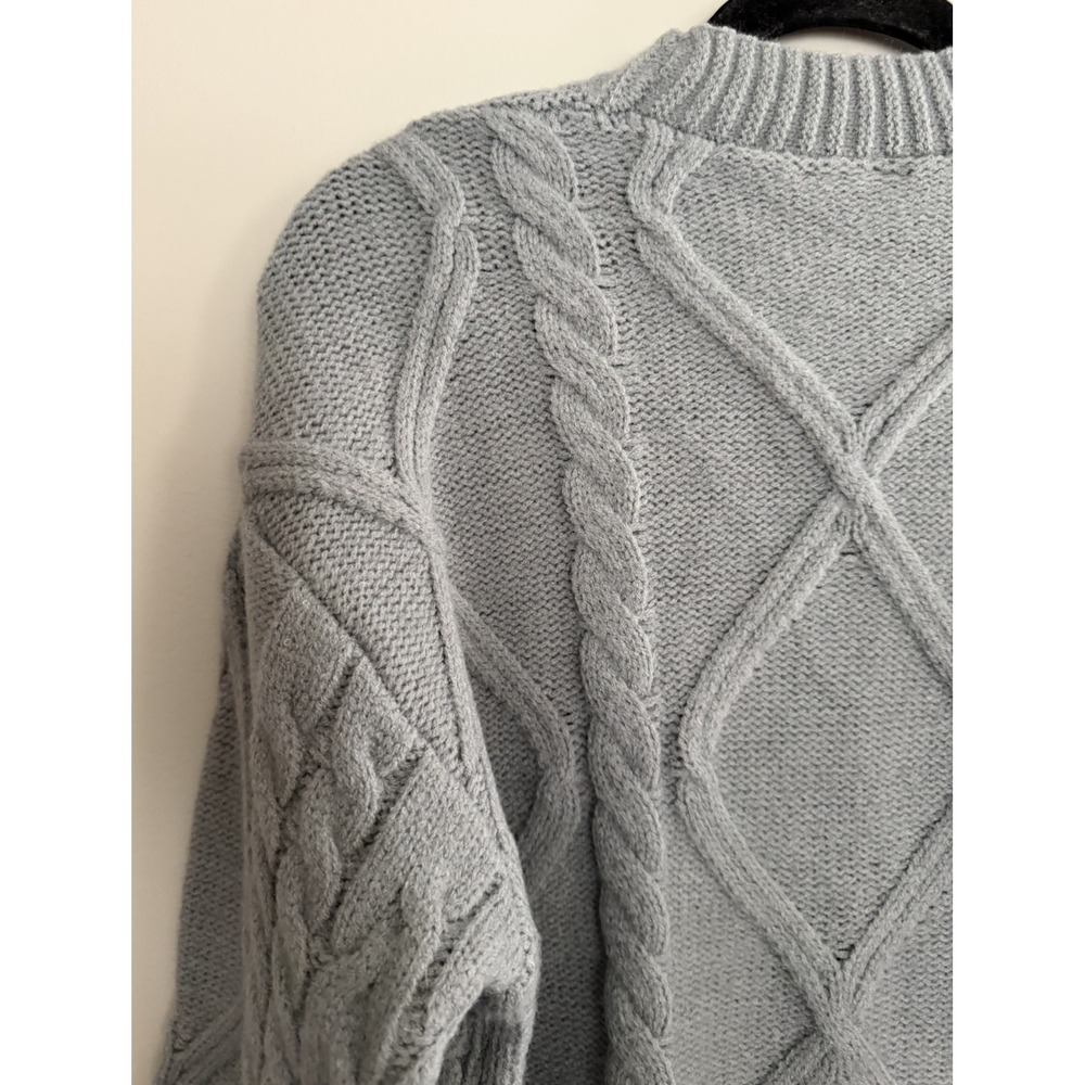 Taylor Swift The Tortured Poets Department Gray Button Down Cardigan Size M/L - Picture 7 of 13